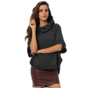 Women's Charcoal Gray Cowl Neck Top